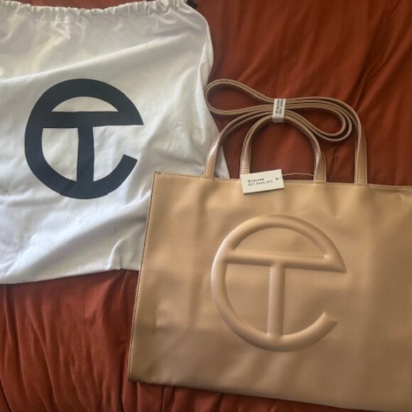 Telfar Handbags - Large Telfar Copper Shopping Bag